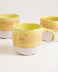 Coimbra - Large mug yellow Set of 6