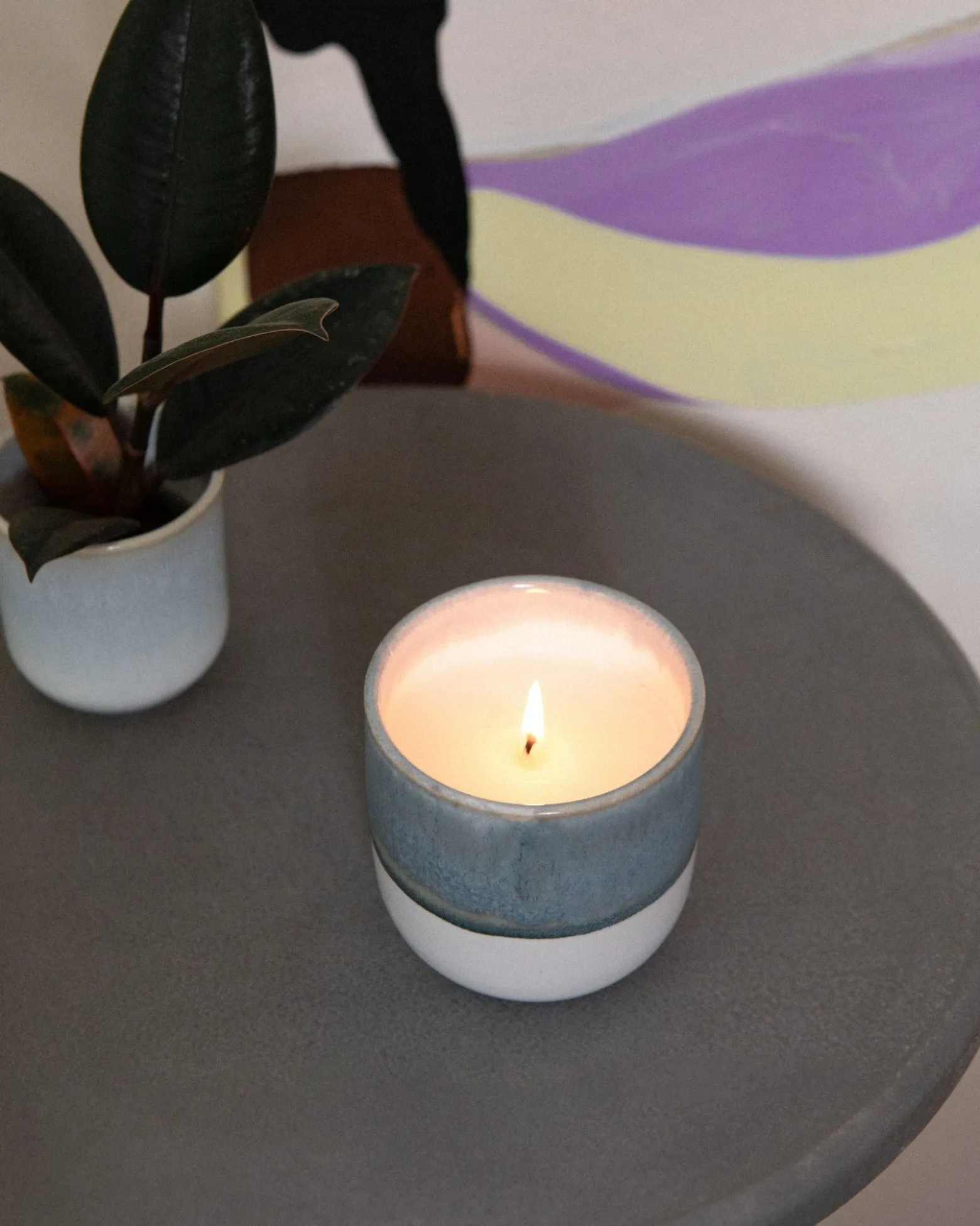 Coimbra - scented candle “Sweet Dreams” gray-blue