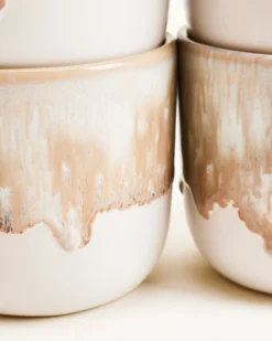 Coimbra - Set of 4 cups small sand