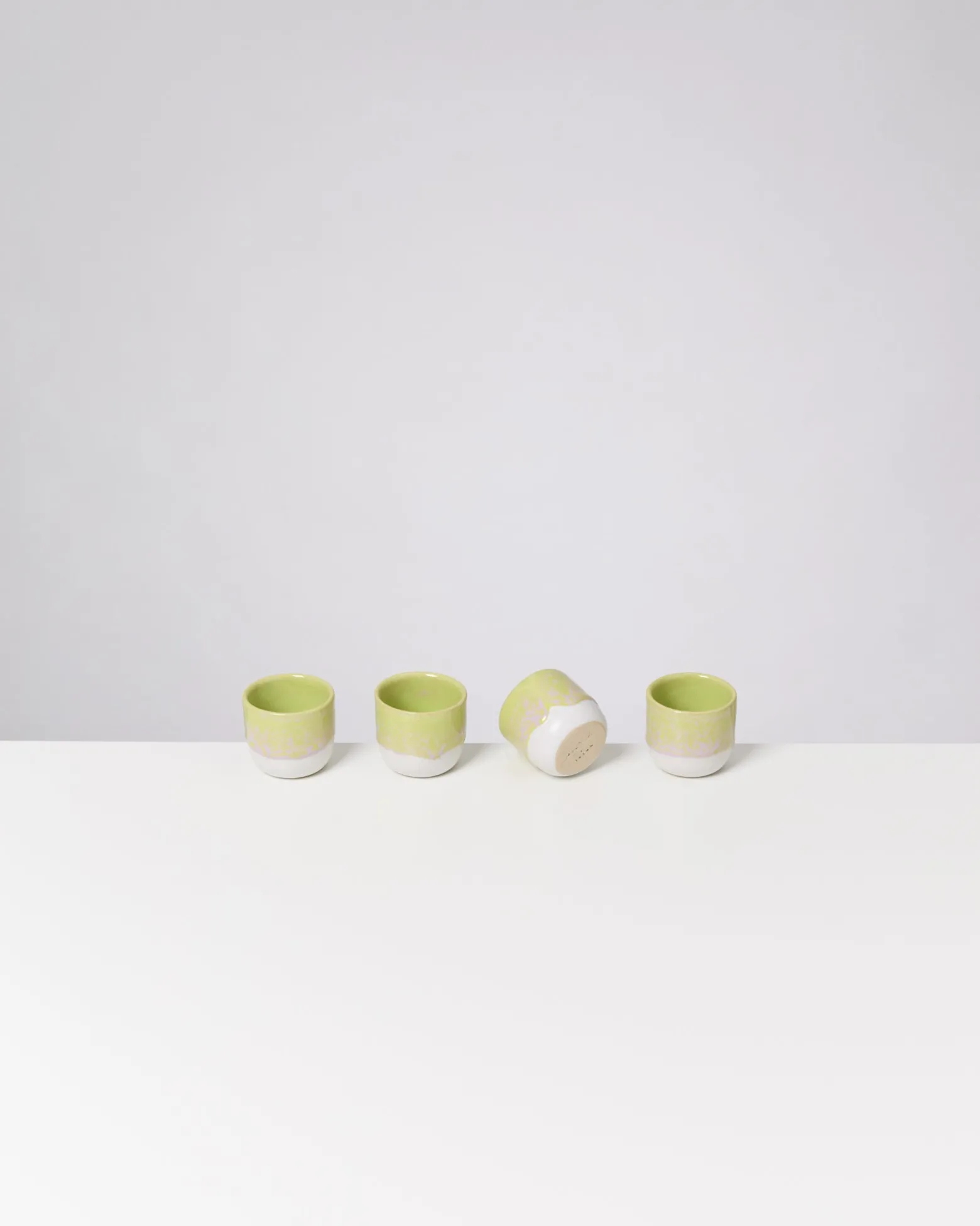 Coimbra - Set of 4 Espressocups lime lilac