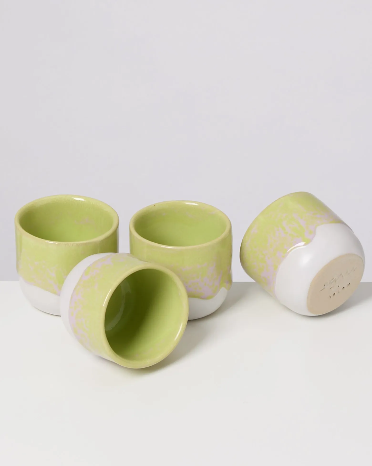 Coimbra - Set of 4 Espressocups lime lilac