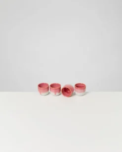 Coimbra - Set of 4 espresso cups pink cream