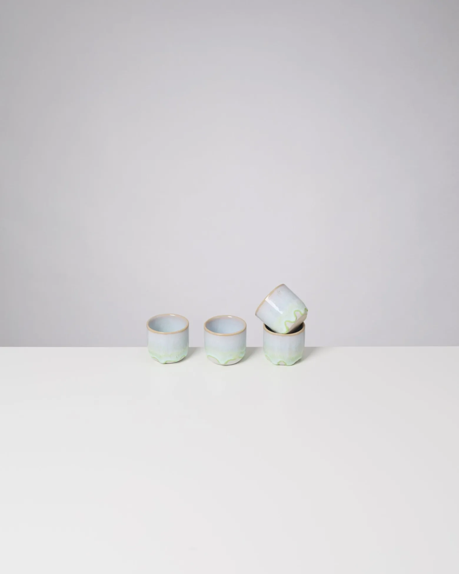 Coimbra - Set of 4 Espressocups pastel green