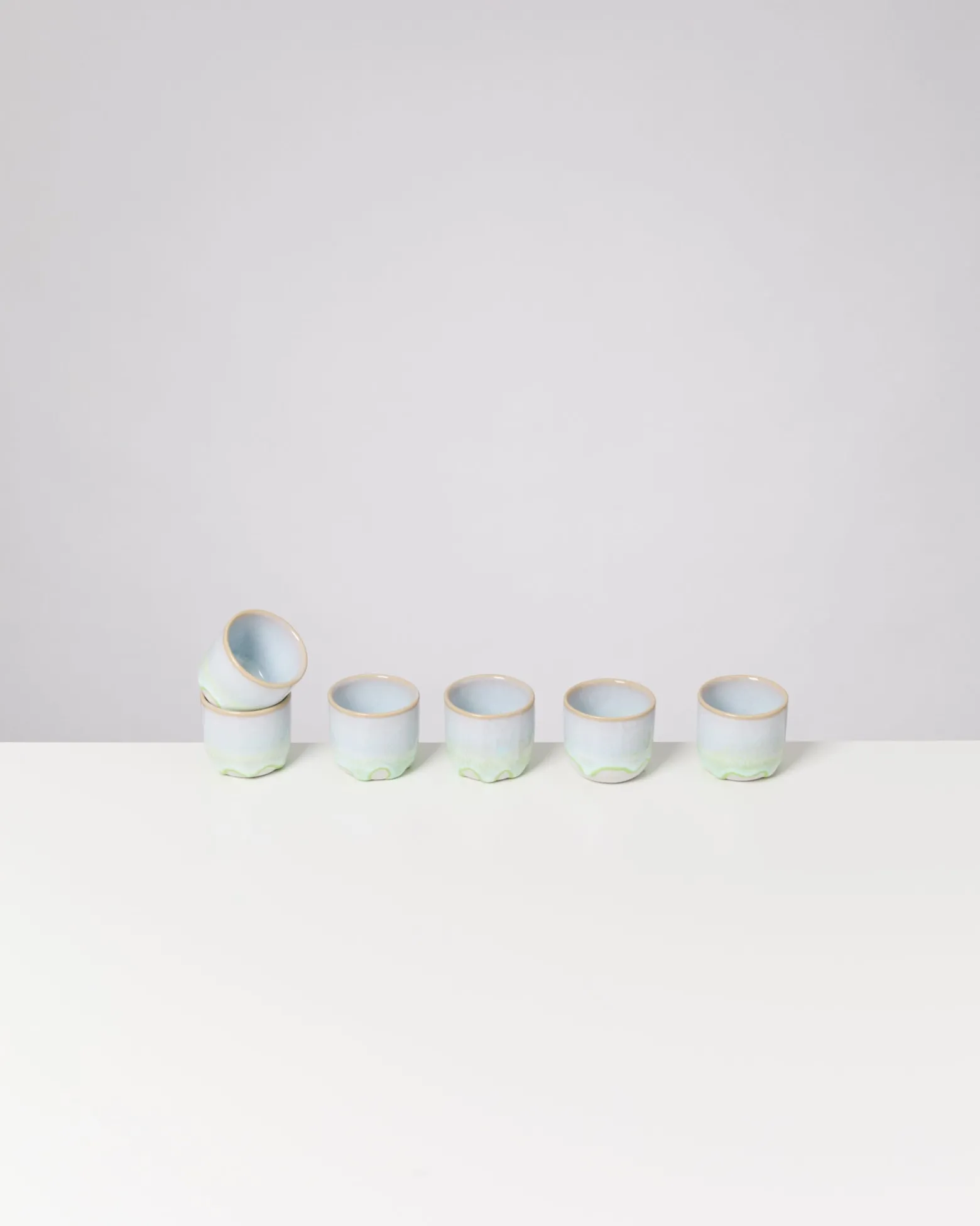 Coimbra - Set of 6 Espressocups pastel green