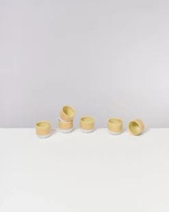 Coimbra - Set of 6 Espressocups yellow