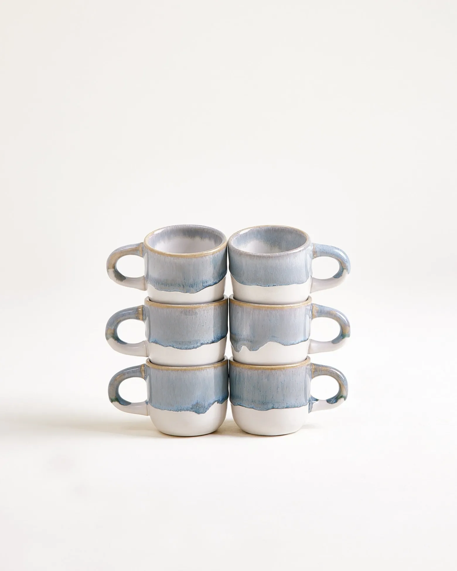 Coimbra - Set of 6 Espressomugs greyblue