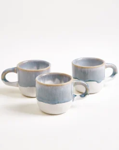Coimbra - Set of 6 Espressomugs greyblue