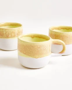 Coimbra - Set of 4 mugs small yellow