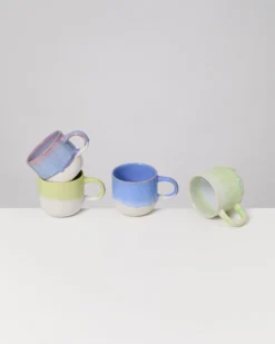 Coimbra Tasse groß Vibrant Glow mix 4er-Set