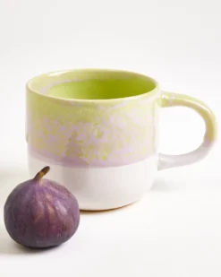Coimbra tea mug big lime lilac