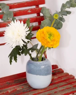 Coimbra - Vase M gray-blue blue