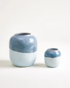 Coimbra - Vase S gray-blue blue