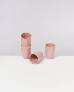 Copa Alto Becher groß gelb rosé 4er-Set