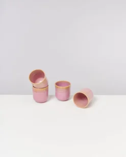 Copa Alto Becher klein gelb rosé 4er-Set