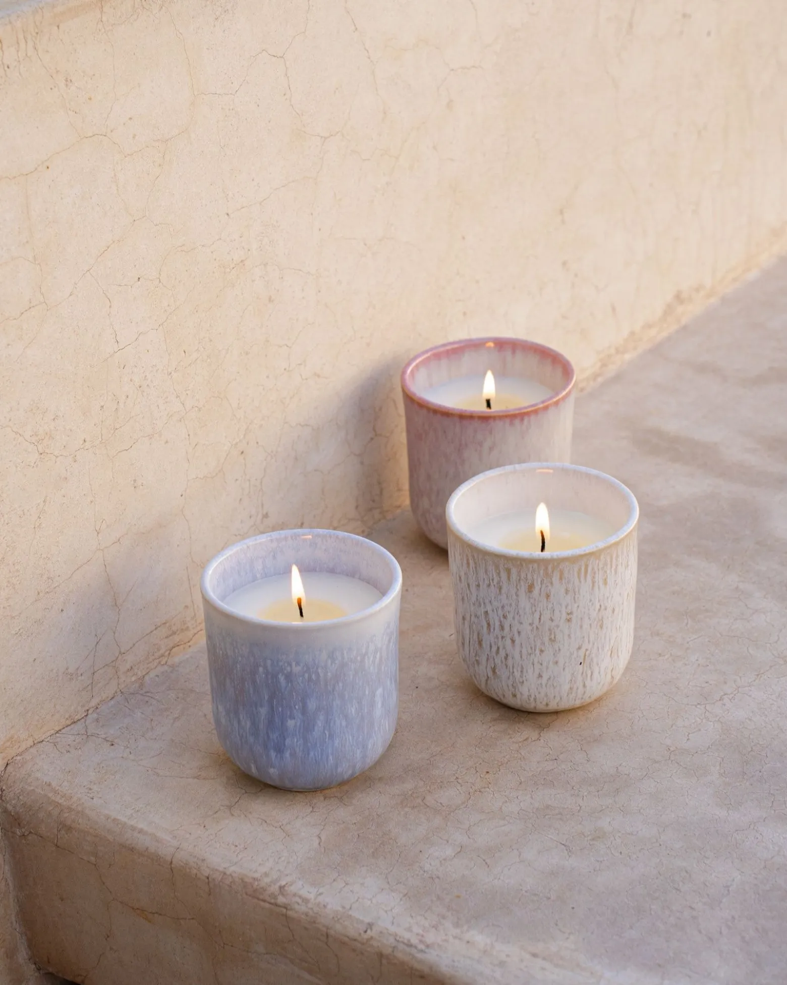 Copa Alto - Scented candle Hearth Whispers light blue