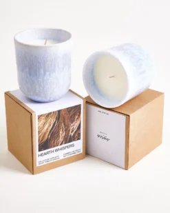 Copa Alto - Scented candle Hearth Whispers light blue