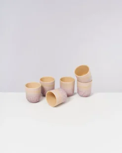 Copa Alto - Set of 6 Cups small pastel rose