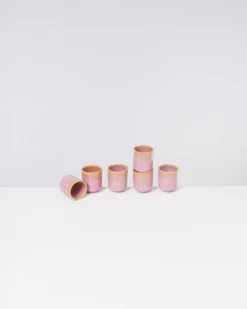 Copa Alto - Set of 6 Espressocups yellow rose