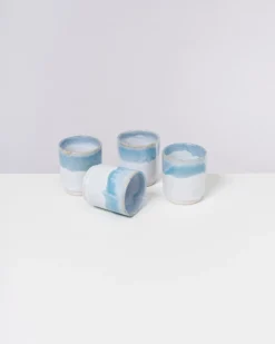 Cordoama Becher groß aqua 4er-Set
