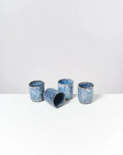 Cordoama Becher klein blau 4er-Set