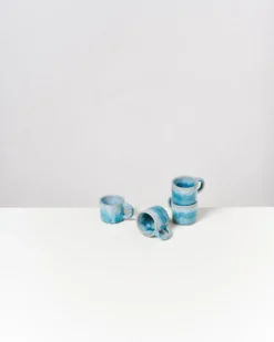 Cordoama Espressotasse classic aqua 4er-Set