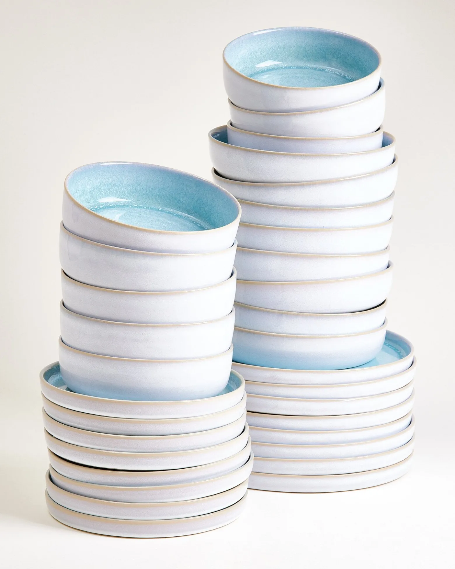 Cordoama Geschirr-Set aqua 32-teilig