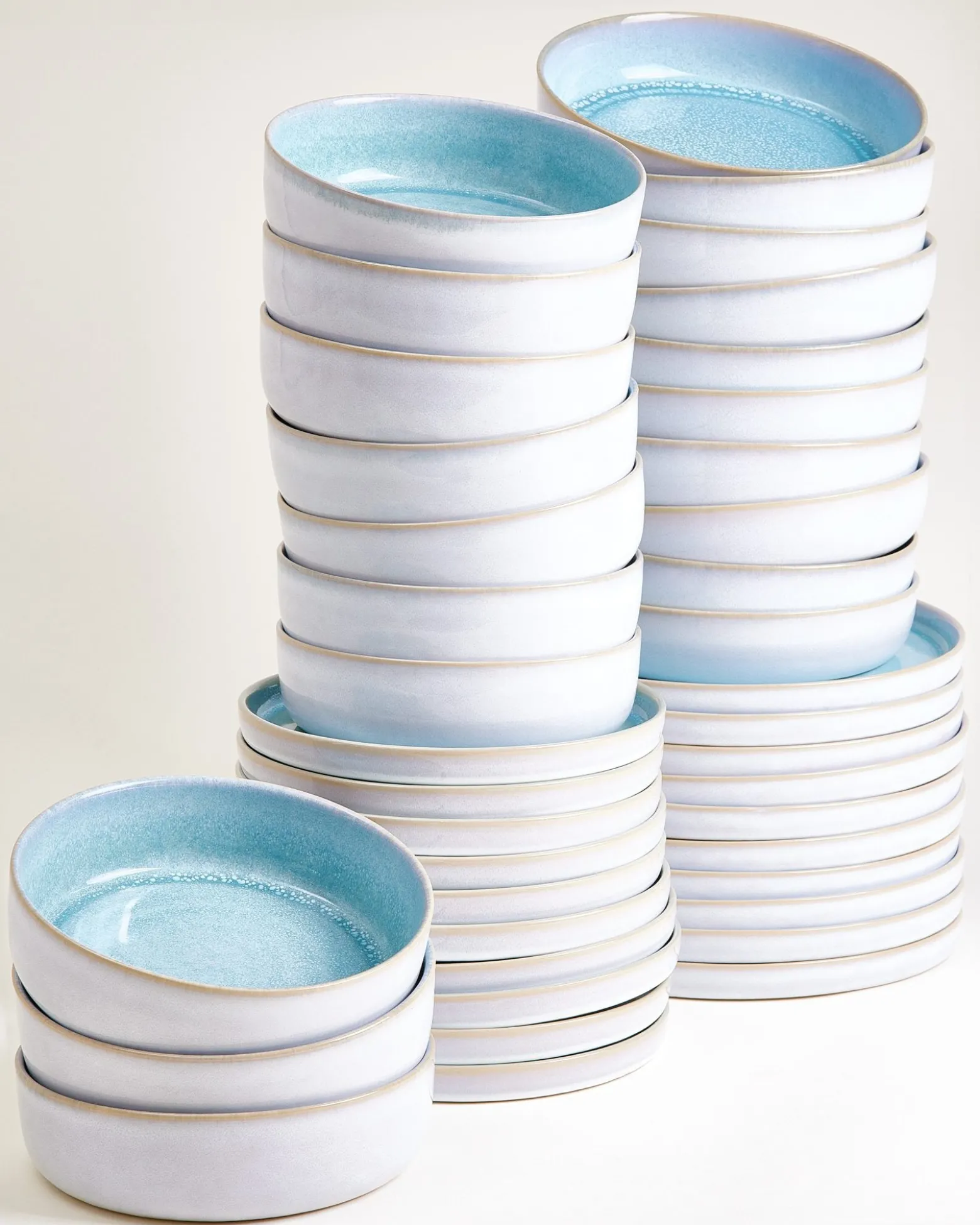Cordoama Geschirr-Set aqua 40-teilig