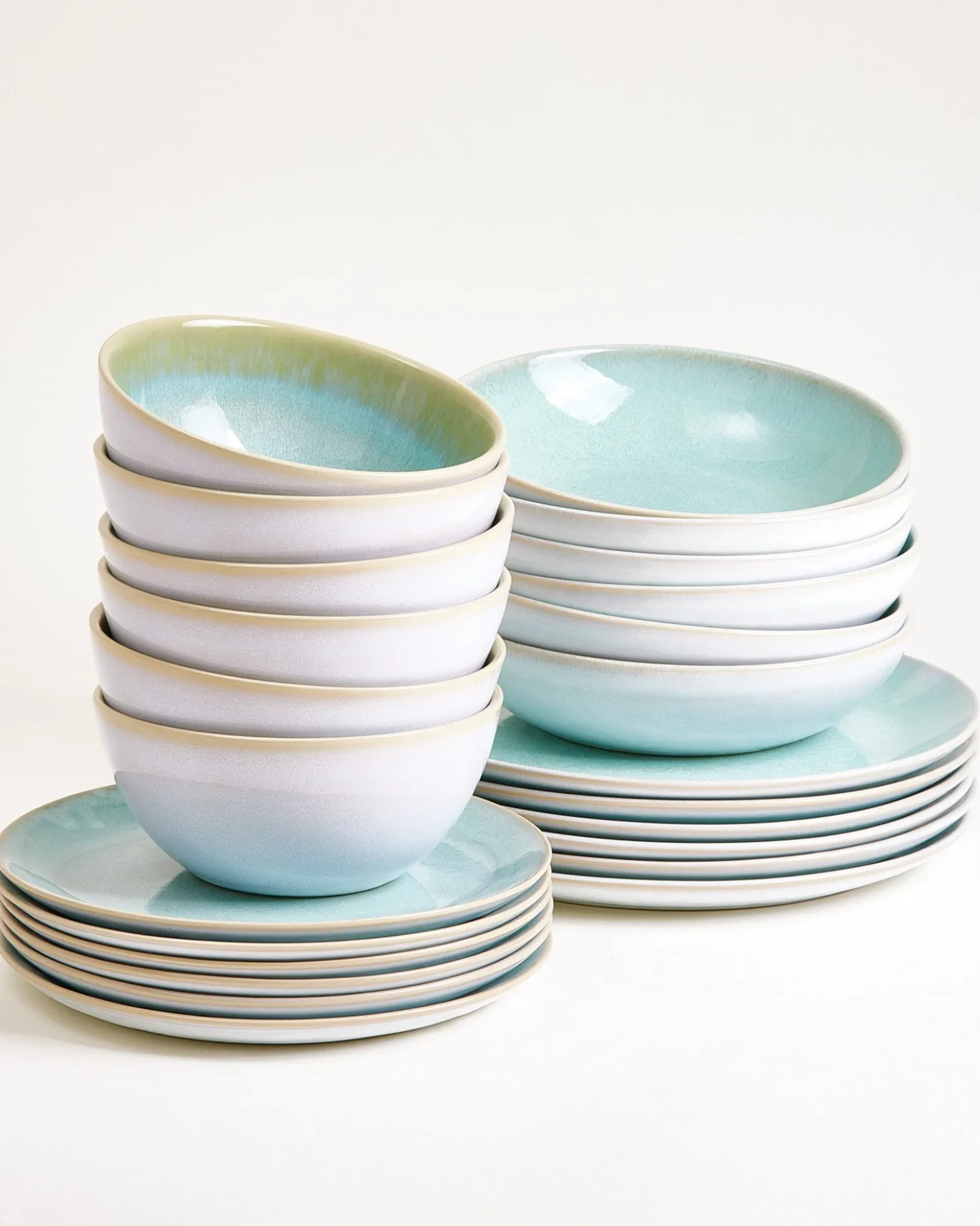 Cordoama Geschirr-Set classic mint 24-teilig