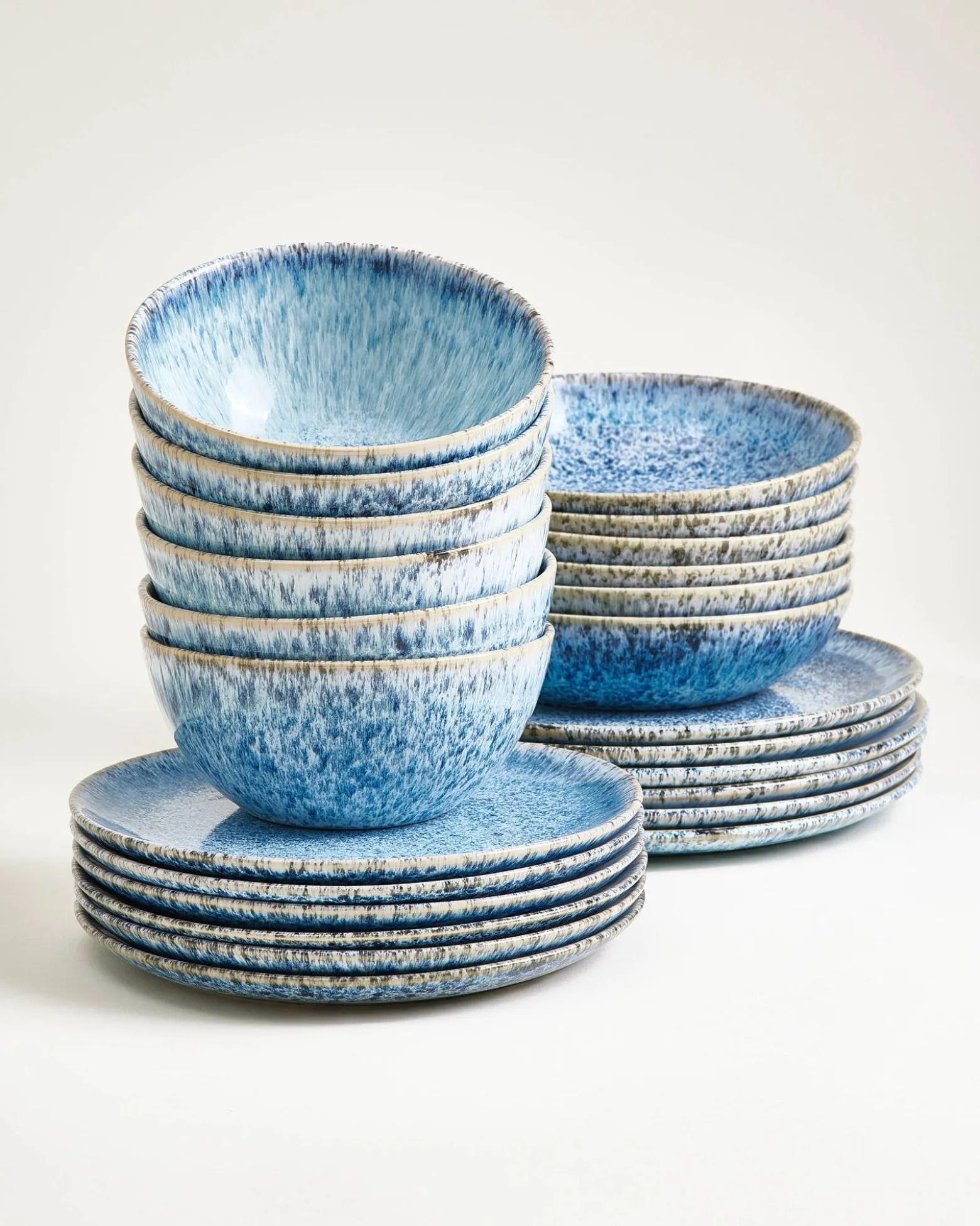 Cordoama Geschirr-Set classic blau 24-teilig
