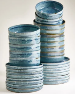 Cordoama Geschirr-Set grünblau 32-teilig