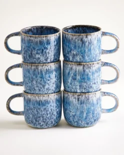 Cordoama Tasse groß blau 6er-Set