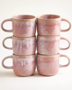 Cordoama Tasse groß rosé 6er-Set