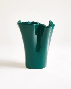 Duna vase M dark green