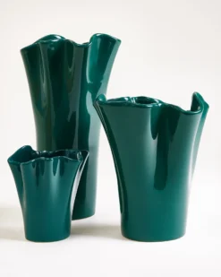 Duna vase M dark green