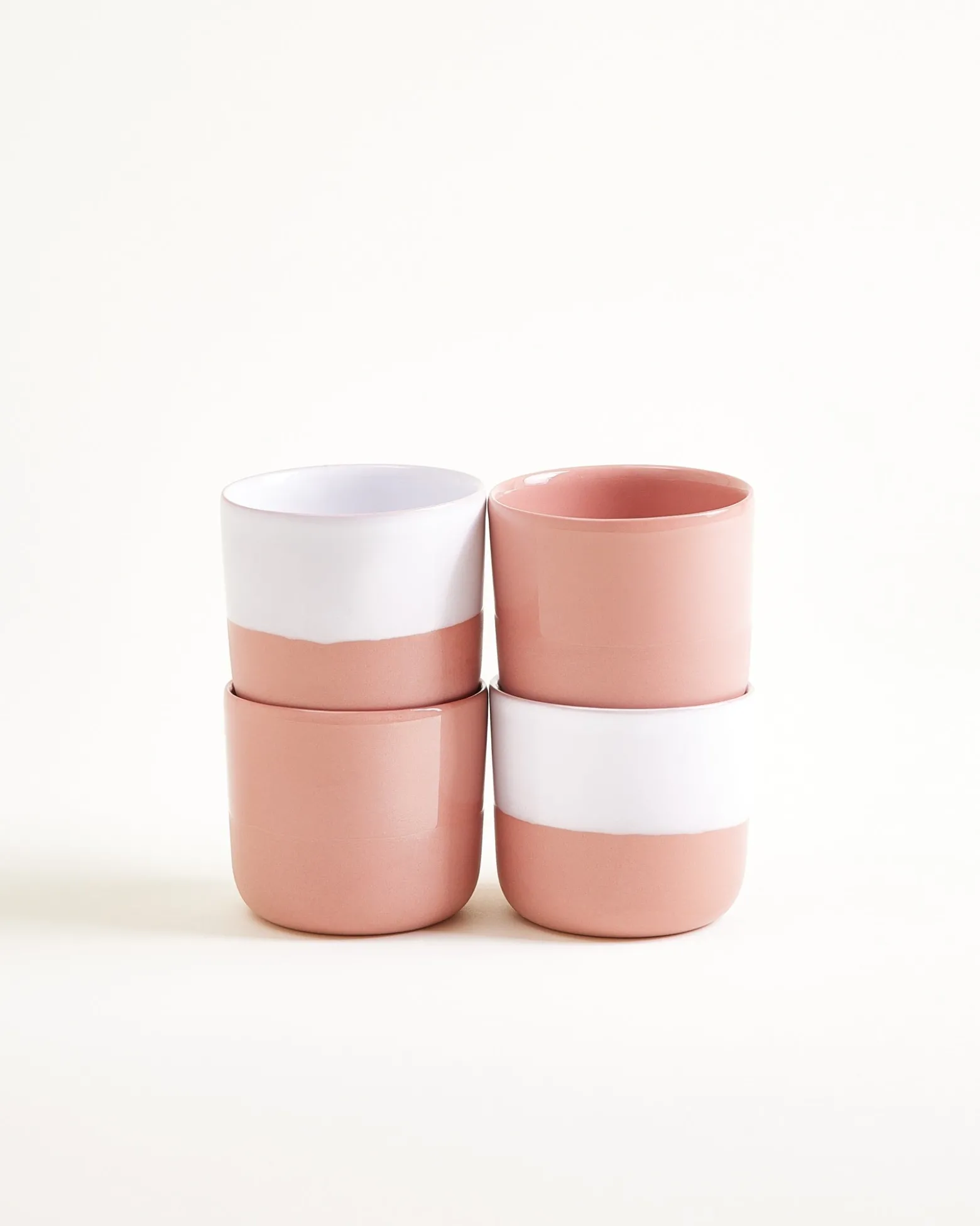 Dusty Rose Becher klein rosé 4er-Set