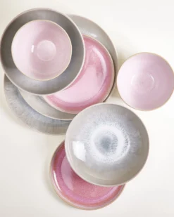 Geschirr-Set Endless Summer grau rosé 16-teilig