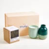 Gift set Winter Forest dark green mint 3 pieces