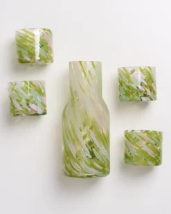 Joia Drops - Set of 5 pieces small green pink