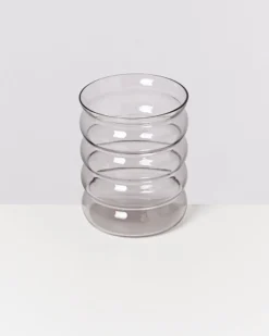 Joia Glas groß bubble grau