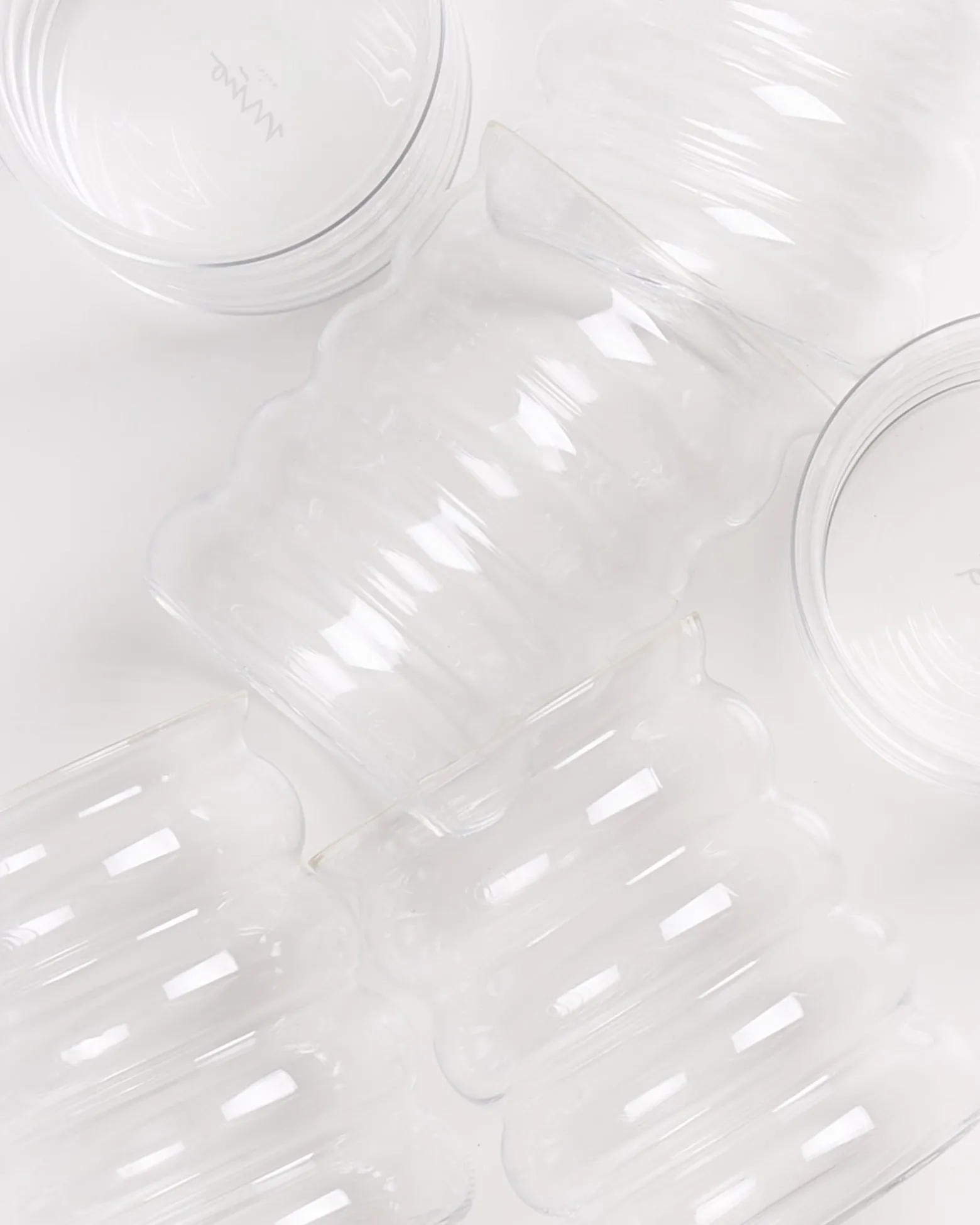Joia Glas groß bubble transparent