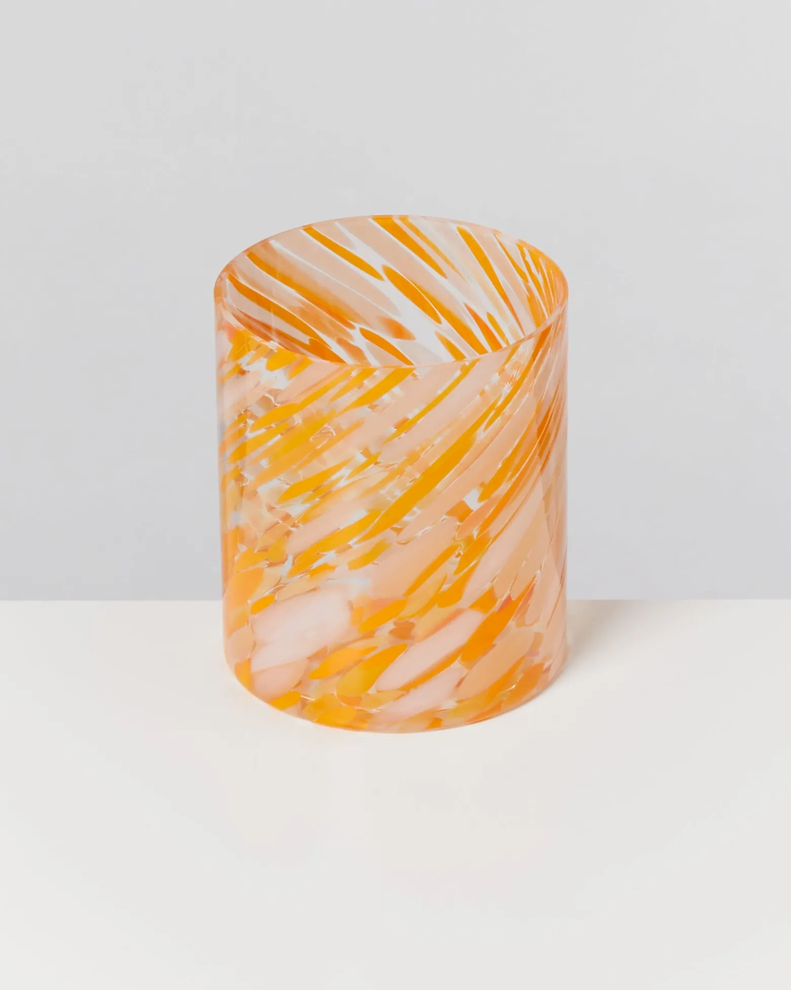 Joia Glas groß drops orange