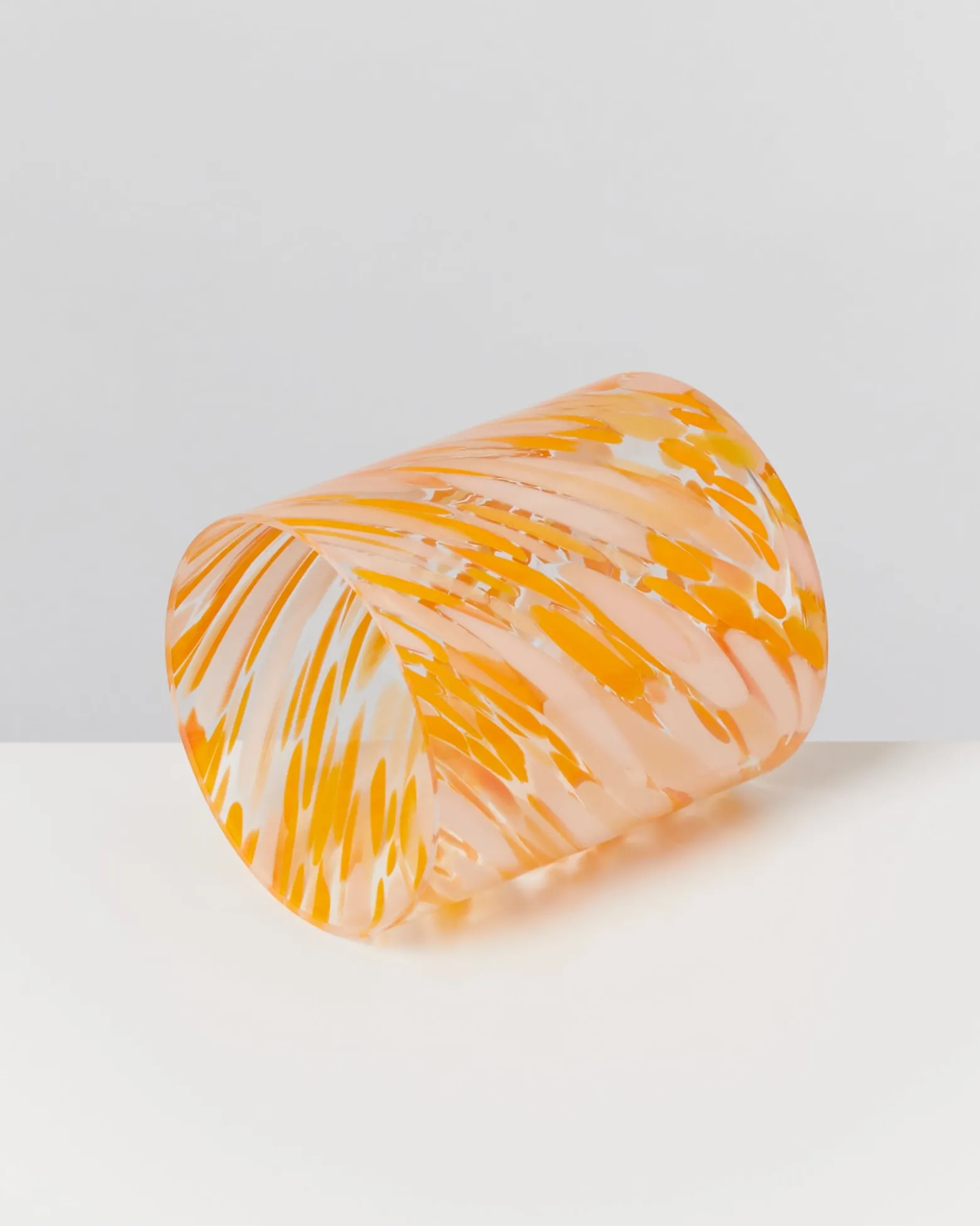 Joia Glas groß drops orange