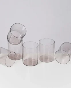 Joia Glas groß grau 6er-Set