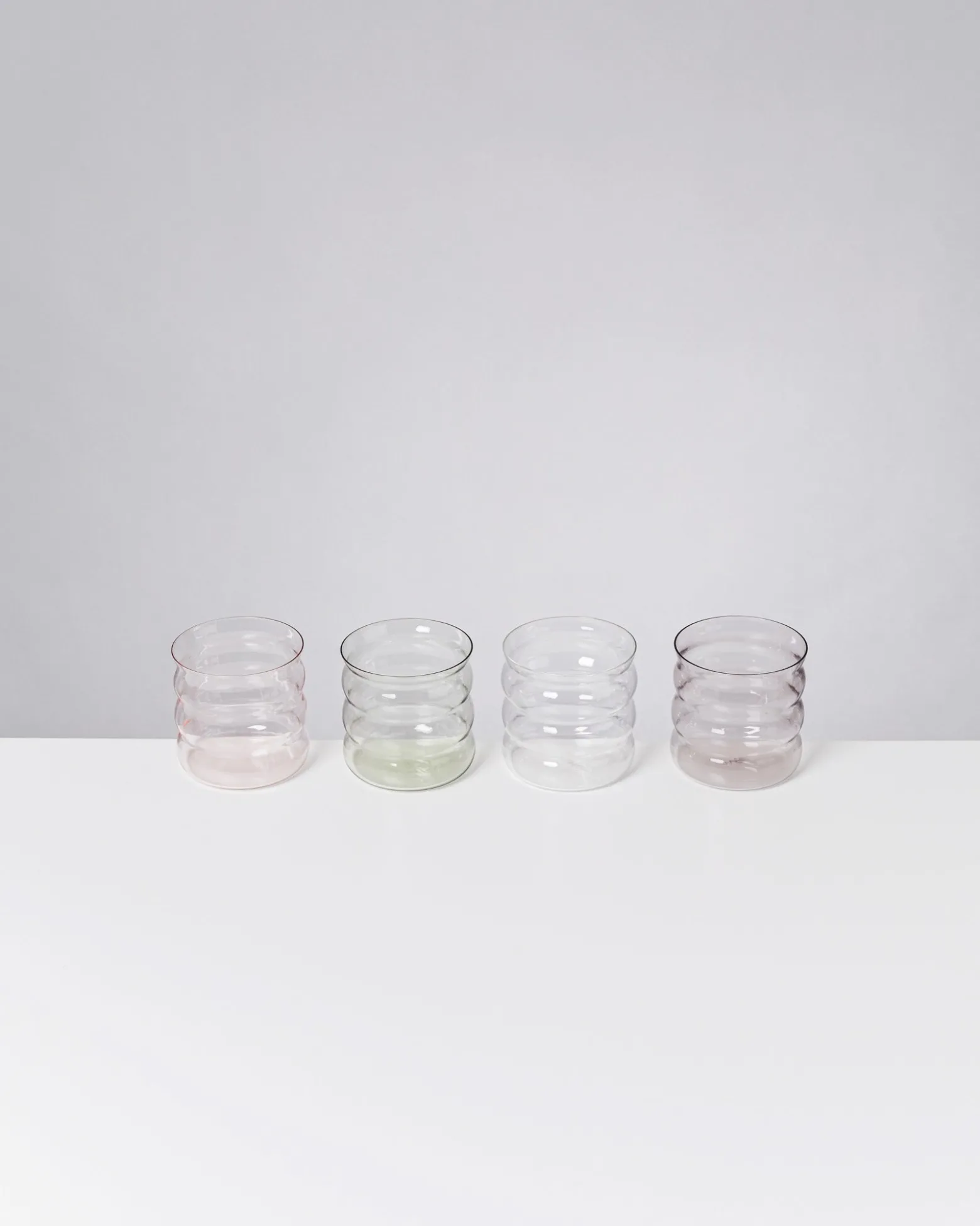 Joia Glas klein bubble Blush Vibe mix 4er-Set