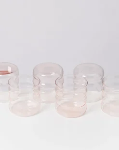 Joia Glas klein bubble rosé 6er-Set