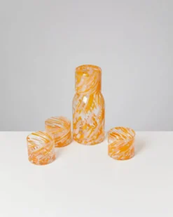 Joia Glas klein drops orange 5er-Set