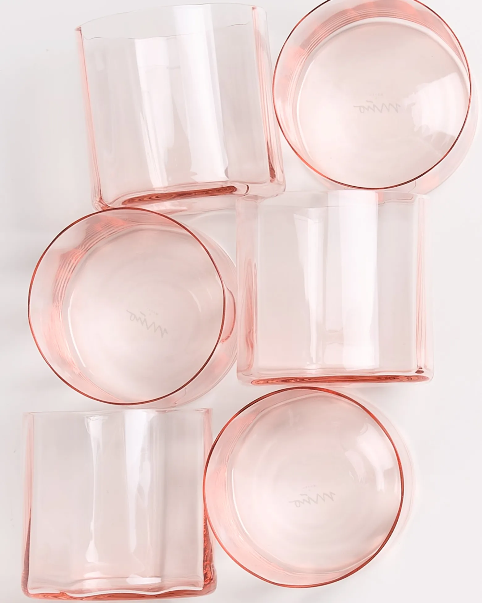 Joia Glas klein flower rosé