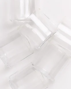 Joia Glas klein flower transparent 6er-Set