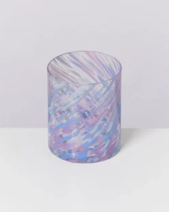 Joia - Glass large drops blue lilac