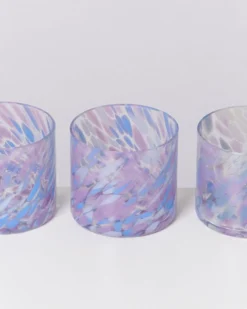 Joia - Glass small drops blue lilac